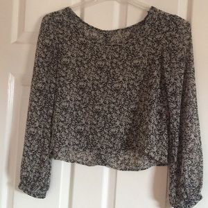 rose black blouse